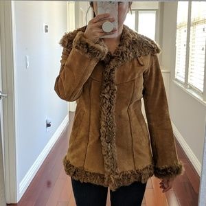 Express Leather Tan Jacket XS